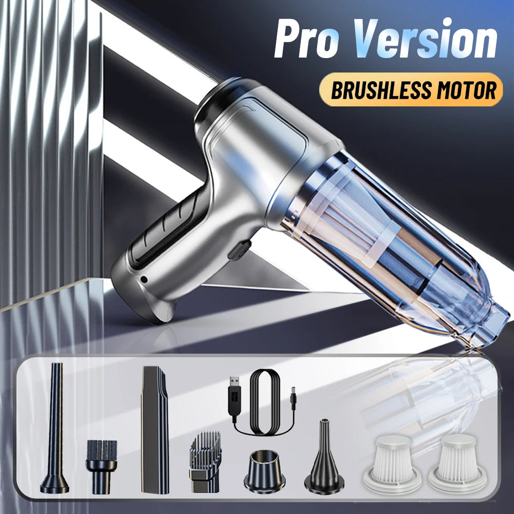 Car Vacuum Cleaner & Blower | Portable Wireless 95000PA 2-in-1 Cordless Car Vac