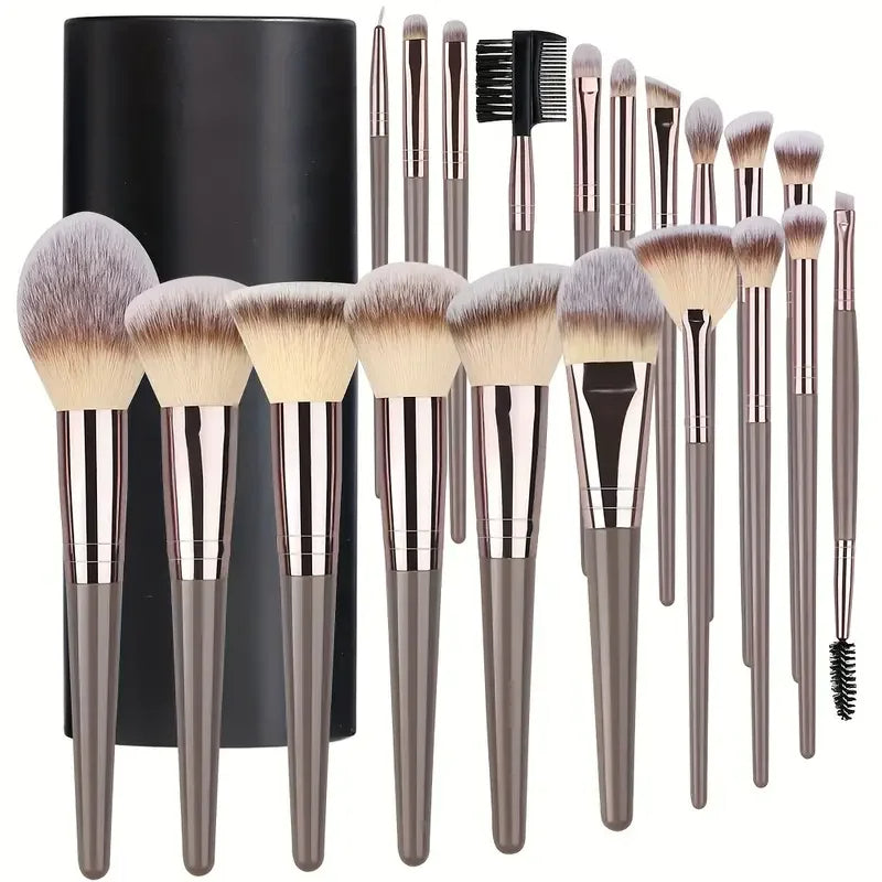 Professional Makeup Brushes Set | Soft Fluffy Foundation, Eyeshadow & Blending Brushes - 3 to 20 Piece