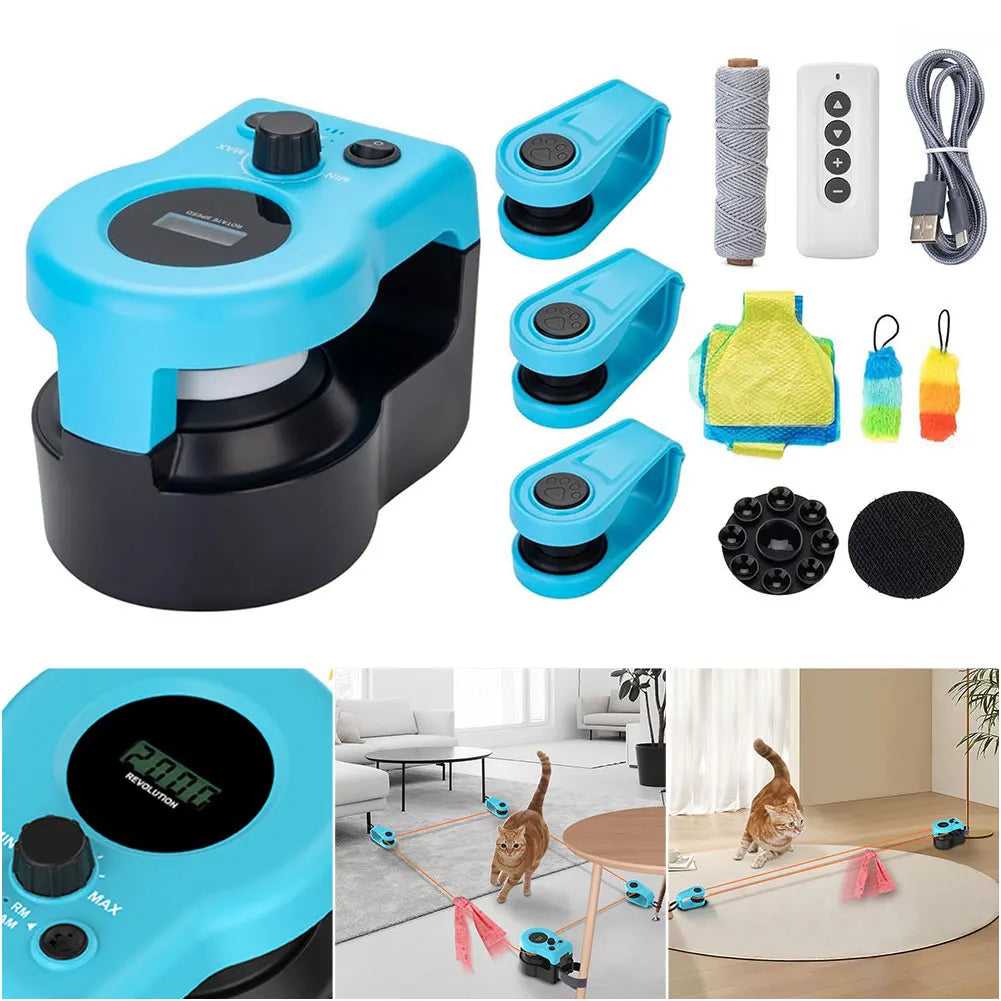 Interactive Cat Toy Chase Treadmill | Automatic Mouse Lure for Indoor Cats