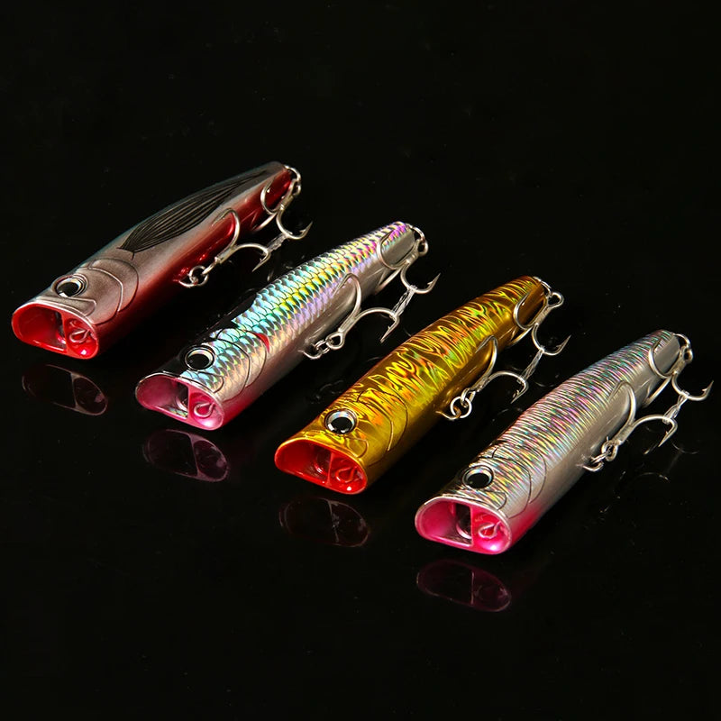Topwater Popper Fishing Lure for Bass & Pike | 8.5g-30g Floating Bait