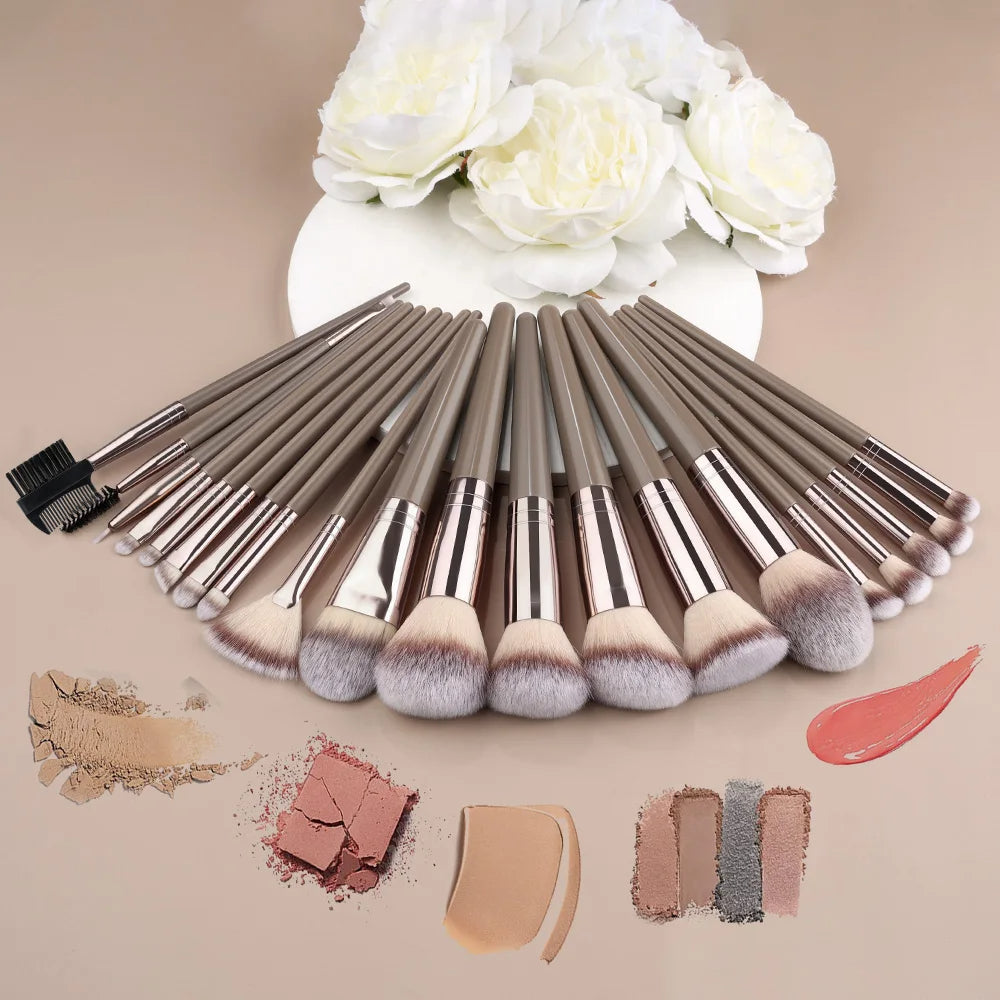 Professional Makeup Brushes Set | Soft Fluffy Foundation, Eyeshadow & Blending Brushes - 3 to 20 Piece