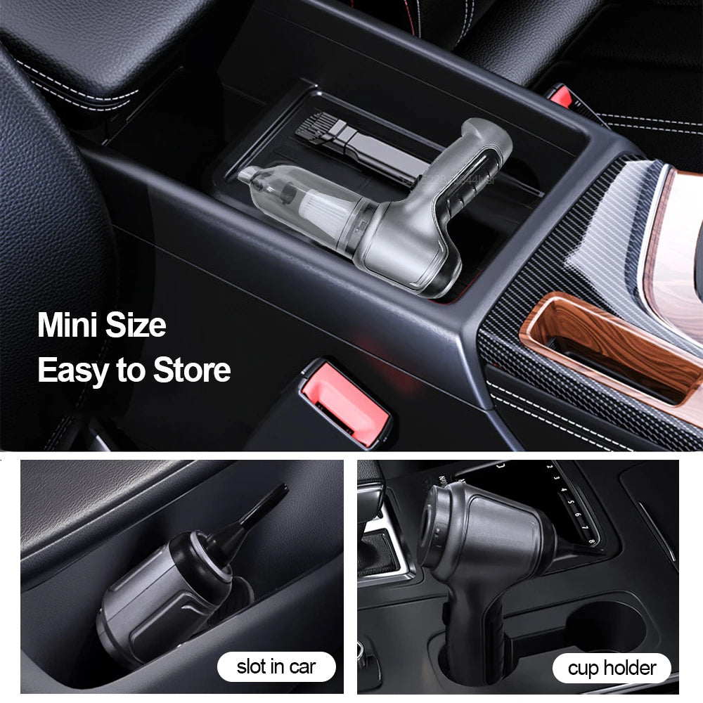 Car Vacuum Cleaner & Blower | Portable Wireless 95000PA 2-in-1 Cordless Car Vac
