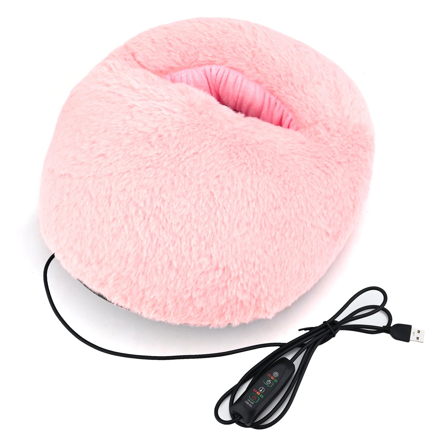 USB Electric Foot Warmer | Heated Plush Feet Warmer with Goose Down Padding - Home & Office