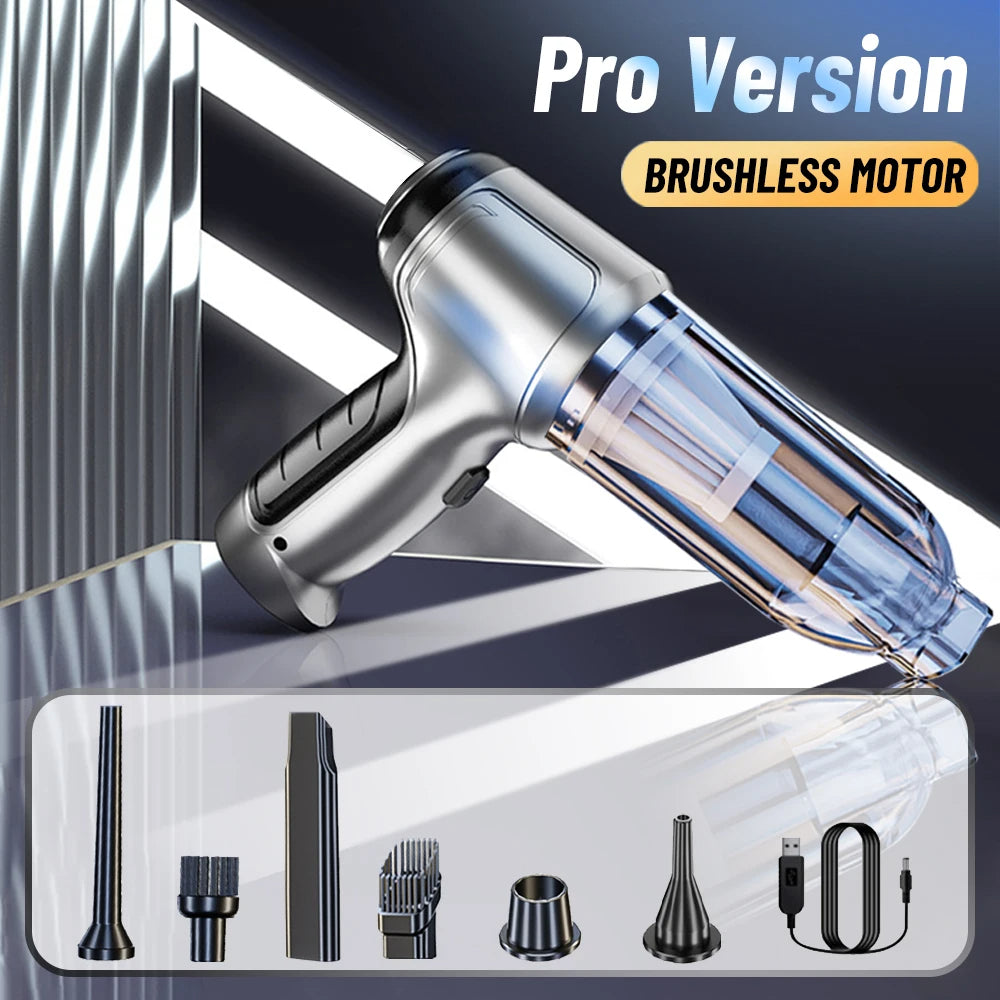 Car Vacuum Cleaner & Blower | Portable Wireless 95000PA 2-in-1 Cordless Car Vac
