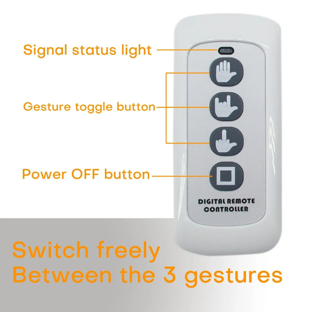 Hand signal for cars LED display shown on a car rear window at night, demonstrating the bright amber visibility in low-light driving conditions.