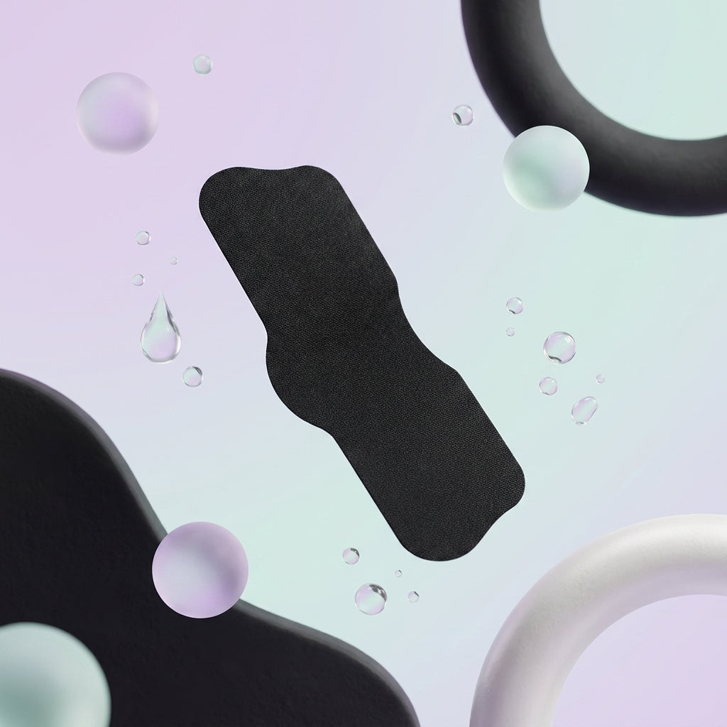 Nose strips for blackheads laid flat on a pastel background, showing the contoured shape designed to fit the nose bridge.